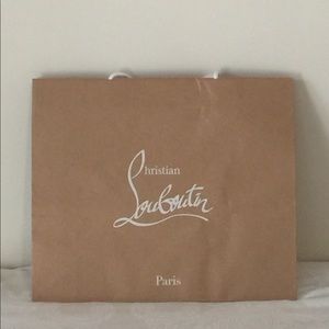 Authentic large Christian Louboutin shopping bag
